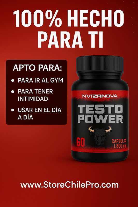 TESTO POWER-Píldoras naturales incrementan testosterona, Mejora rendimiento físico y sexual🔥